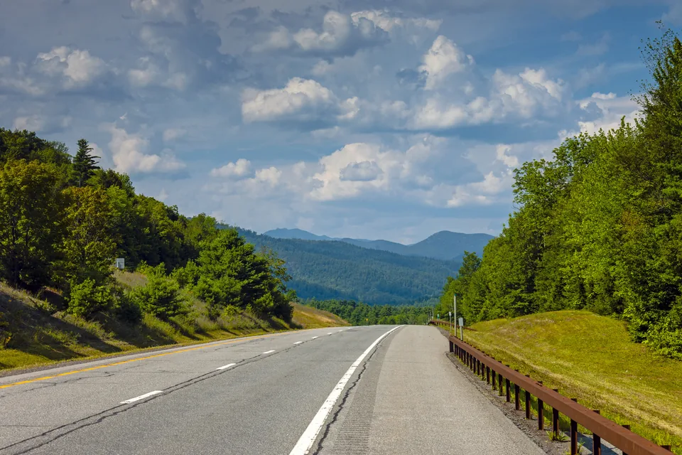 A view toward the Adirondack High Peaks.